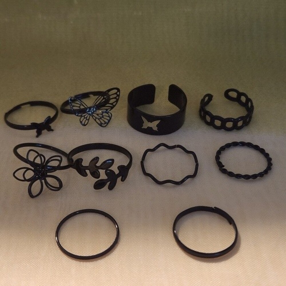 10 Adjustable Ring Set - Picture 3 of 5